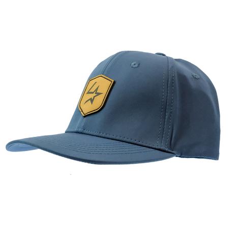 Lone Star Rope Company Leather Shield Blue Cap