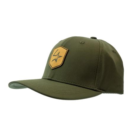 Lone Star Ropes Leather Shield Mid Crown Green Cap
