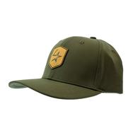 Lone Star Ropes Leather Shield Mid Crown Green Cap