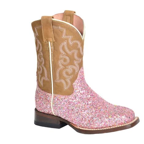 Roper Glitter Queen Pink Girl's Boots