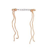 Tan Curb Chain With Nylon Tie 