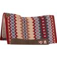 Classic Equine Zone Wool Top Saddle Pad 34 x 38 x .75 RUBY/RUSSET