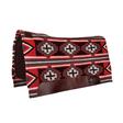 Professional Choice Fuse Navajo Blanket Top Saddle Pad 33 x 38 x .75 BLACK/CRIMSON
