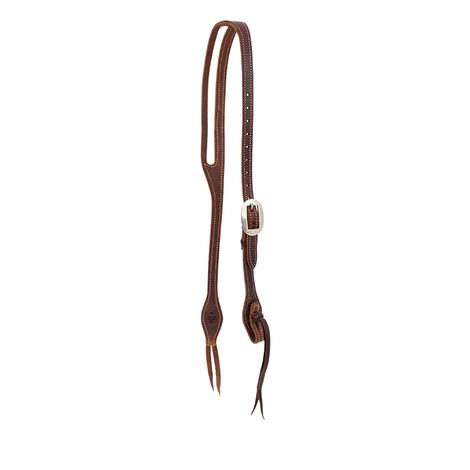 Partrade Cowboy Tack Chocolate Harness Oval Ear Headstall 5/8