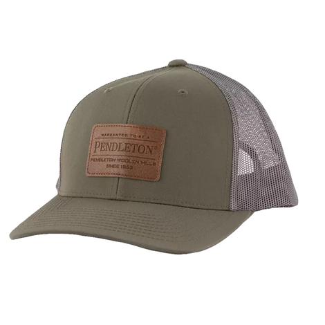 Pendleton Burnished Patch Trucker Cap In Loden