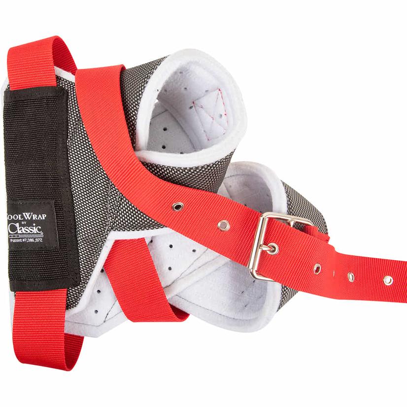 Classic Rope Clear Vision Cool Wrap Horn Wraps GREY/RED