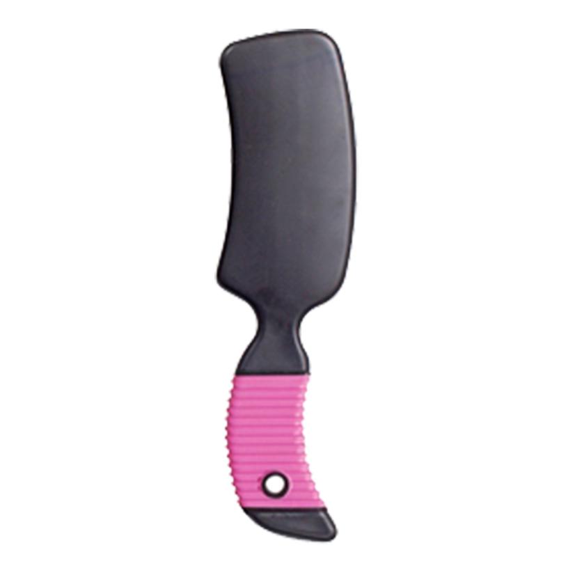 American Heritage Equine Curved Handle Mane and Tail Brush HOT_PINK