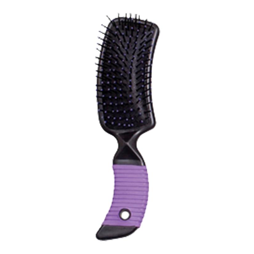 American Heritage Equine Curved Handle Mane and Tail Brush PURPLE