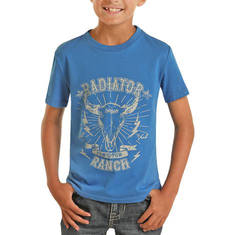 Rock & Roll Blue Dale Brisby Boy's Graphic T-Shirt