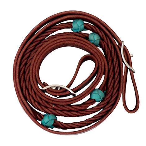 Partrade Cowboy Tack 5 Plait Braided Leather 5/8