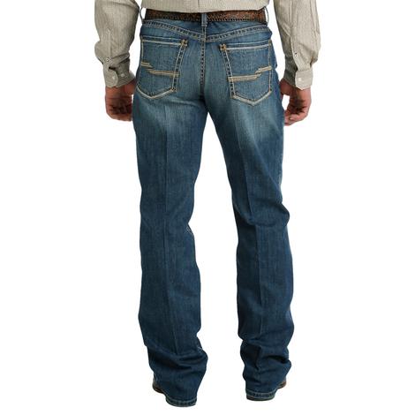 Cinch Grant Relaxed Fit Dark Stonewash Bootcut Men's Jeans