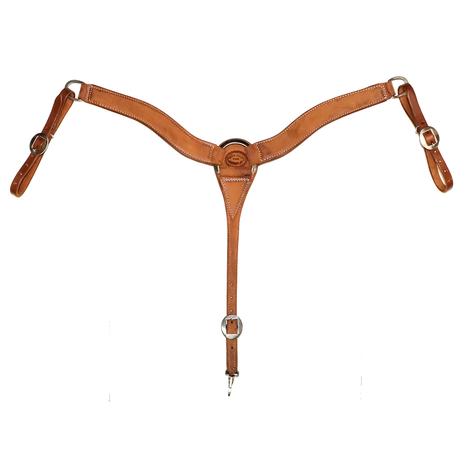 STT Leather Roughout Oiled Breast Collar 2inch