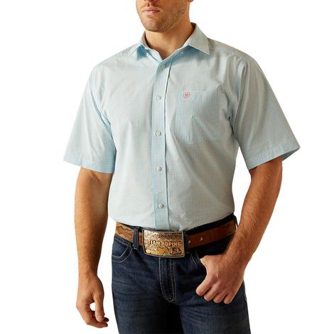 Ariat Kristopher Pro Series Sky Men's Short Sleeve Button-Down Shirt