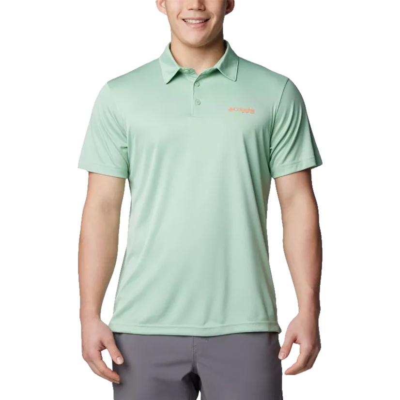  Columbia New Mint Heather Terminal Tackle Men's Polo