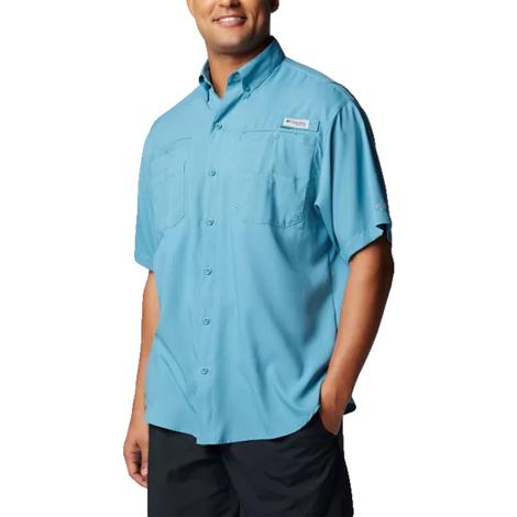 Columbia Canyon Blue Tamiami II Short Sleeve Men's Shirt