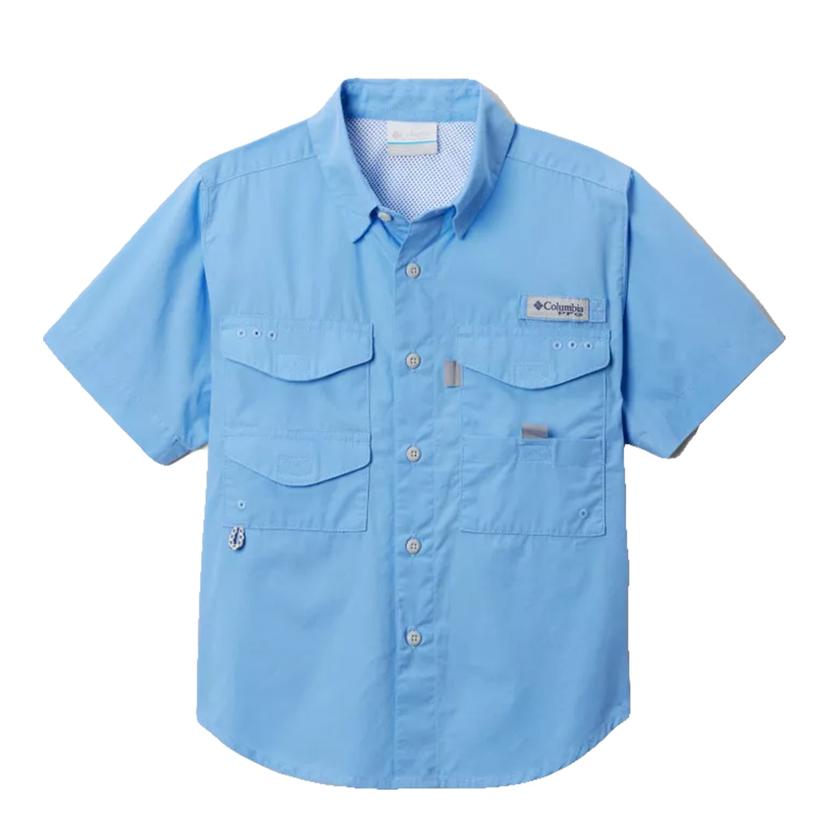  Columbia Bonehead Short Sleeve Cap Button- Down Boy's Shirt
