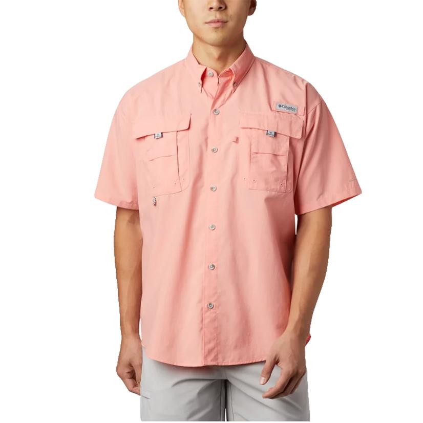  Columbia Pfg Bahama Ii Sorbet Short Sleeve Button- Down Men's Shirt