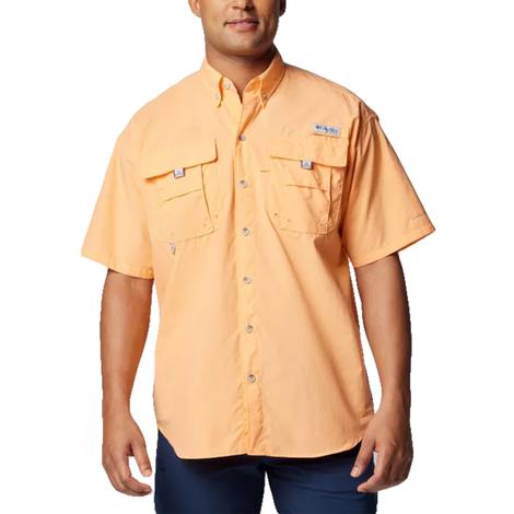 Columbia PFG Bahama II Bright Nectar Short Sleeve Button-Down Men's Shirt