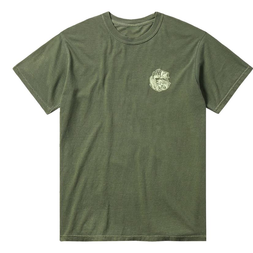  Duck Camp Men's Graphic Cast And Blast Moss T- Shirt