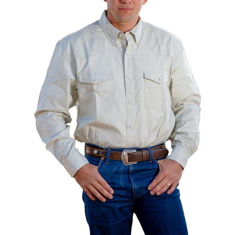 Wyoming Traders Oxford Stone Long Sleeve Snap Men's Shirt