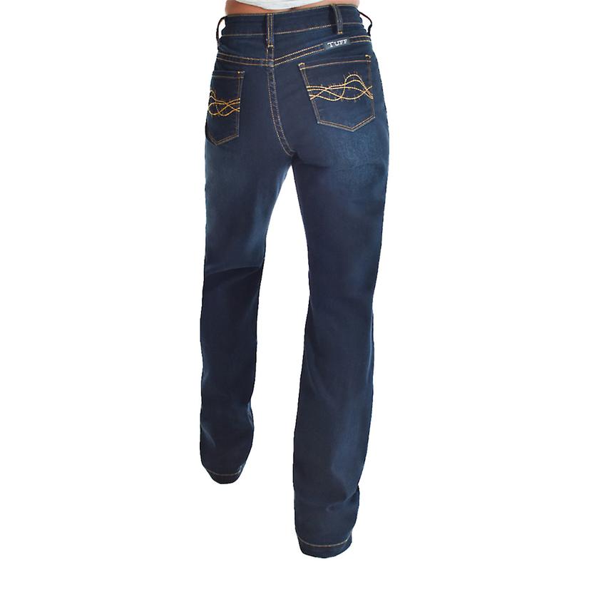Women's Flex High Rise Indigo Bootcut Jeans by Cowgirl Tuff