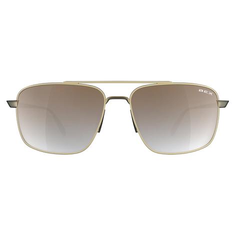 Bex Accel Gold and Brown Sunglasses
