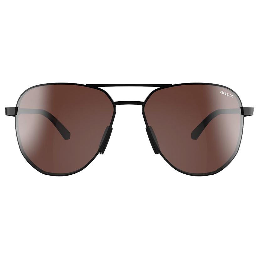  Bex Welvis Black Brown Silver Sunglasses