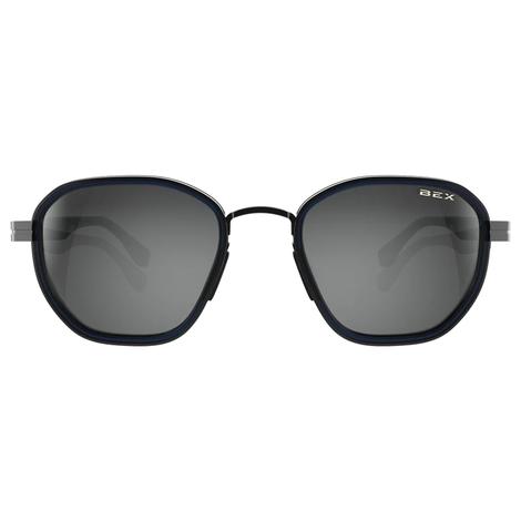 Bex Sable Matte Gunmetal Gray Silver Sunglasses 