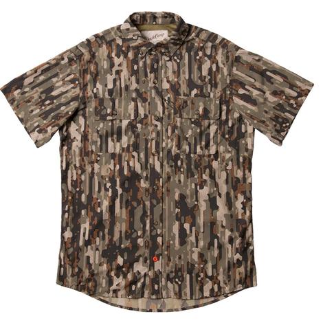 Duck Camp Men's Lightweight Woodland Hunting Button Down Short Sleeve Shirt