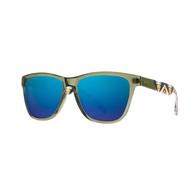 Shwood Pendleton Collection Kegon Emerald Crystal Navy Mission Trails Blue Mirror Sunglasses