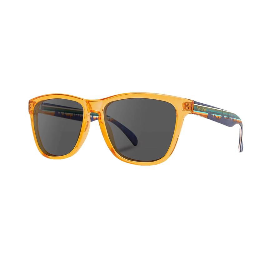  Shwood Pendleton Collection Kegon Orange Crystal - Pacific Wonderland- Grey Polarized Sunglasses