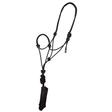 Mustang Economy Mountain Rope Halter with Lead BLACK/BB_BLU