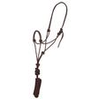 Mustang Economy Mountain Rope Halter with Lead BROWN/TAN