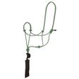 Mustang Economy Mountain Rope Halter with Lead LIME/BLACK