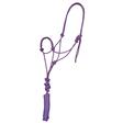Mustang Economy Mountain Rope Halter with Lead PURP/BK/HP