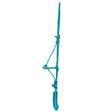Mustang Economy Mountain Rope Halter with Lead TEAL/TAN