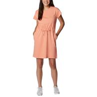 Columbia Trek French Terry Dress in Coral Reef