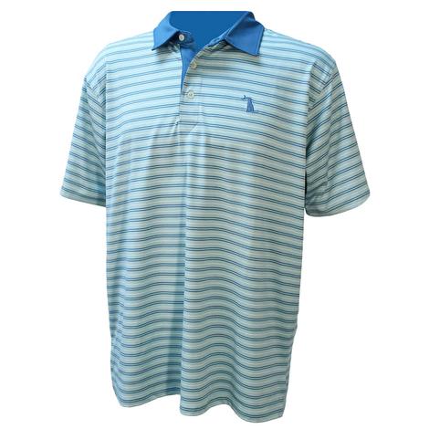 Loco Boy Outfitters Sullivans Polo In Light Navy and Green