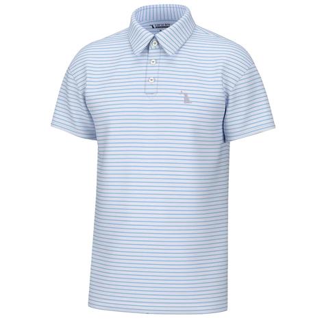 Local Boy Outfitter Light Blue, Purple and White Surfside Men's Polo 
