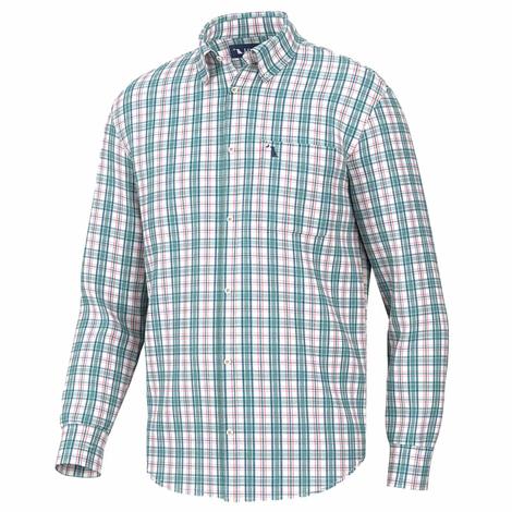 Local Boy Outfitters Men's Teal Long Sleeve Hutto Shirt