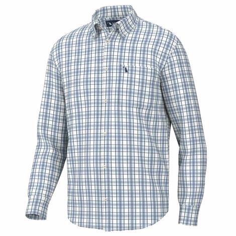 Local Boy Outfitter Slate, Purple and Blue Evans Long Sleeve Button-Down Men's Shirt