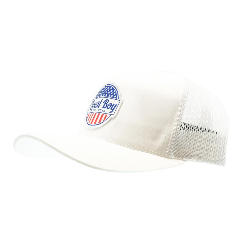  Local Boy Outfitters White ' Merica Patch Cap