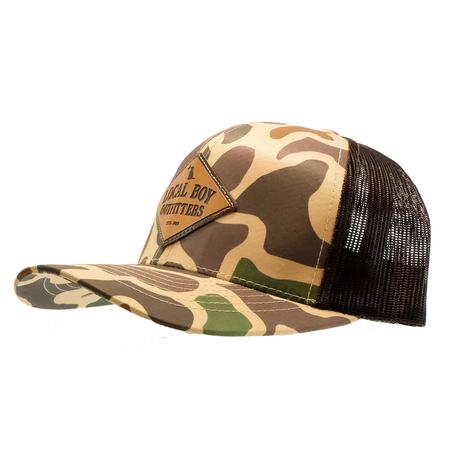 Local Boy Outfitters Brown Old School Camo Founders Patch Cap