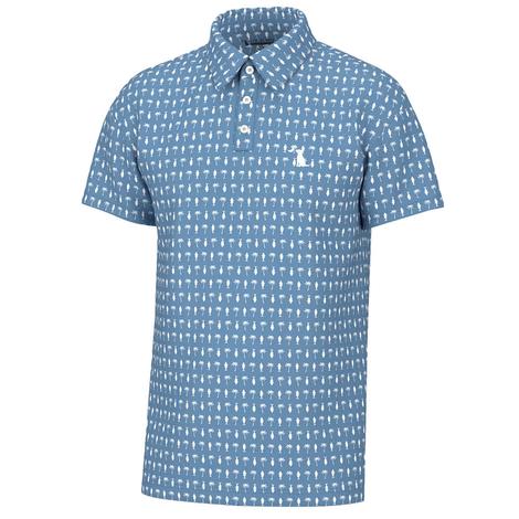 Local Boy Outfitters Men's Blue Palmetto Fish Polo Shirt