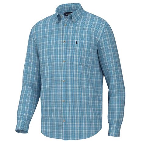Local Boy Outfitters Men's Blue Baily Long Sleeve Button-Down Shirt