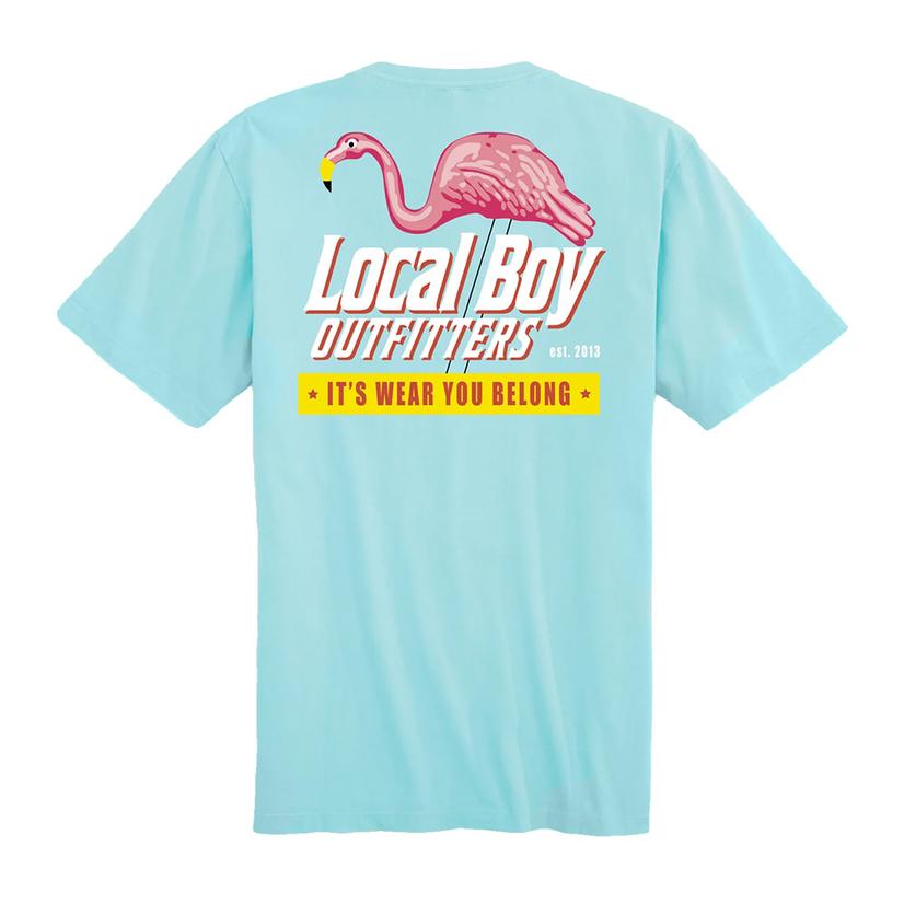  Local Boy Outfitters Men's Aqua Neon Natty T- Shirt