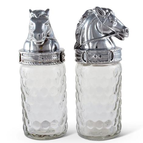 Arthur Court Silver Horse Salt And Pepper Shakers