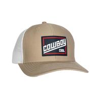 Cowboy Cool Slant Cap In Khaki