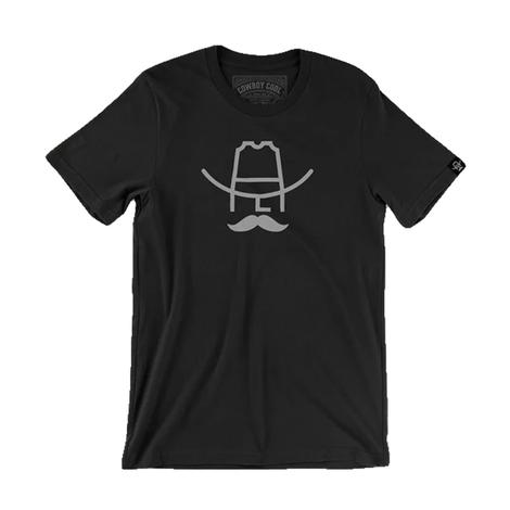 Cowboy Cool Hank Short Sleeve Graphic Tee In Black