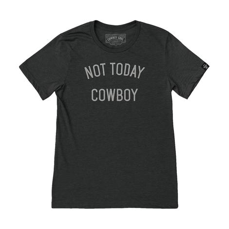 Cowboy Cool Women's Not Today Short Sleeve Graphic Tee In Black